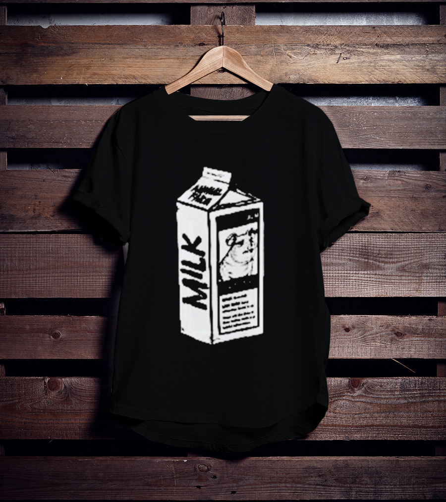 Angel Animal Farm MILK Missing Pig T-Shirt