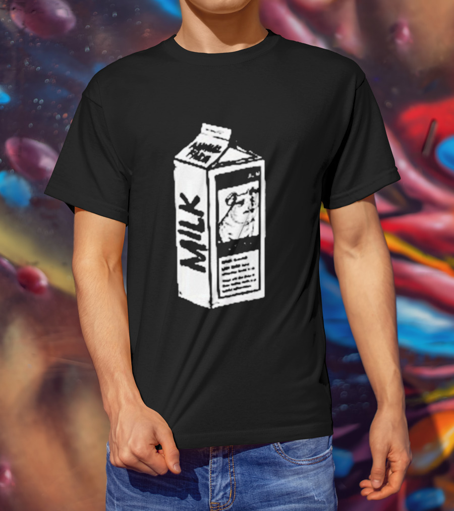 Angel Animal Farm MILK Missing Pig T-Shirt