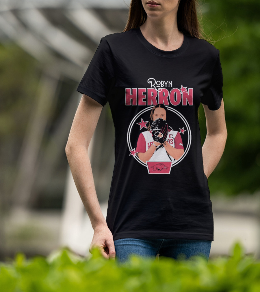 Arkansas Razorbacks Softball Robyn Herron T-Shirt