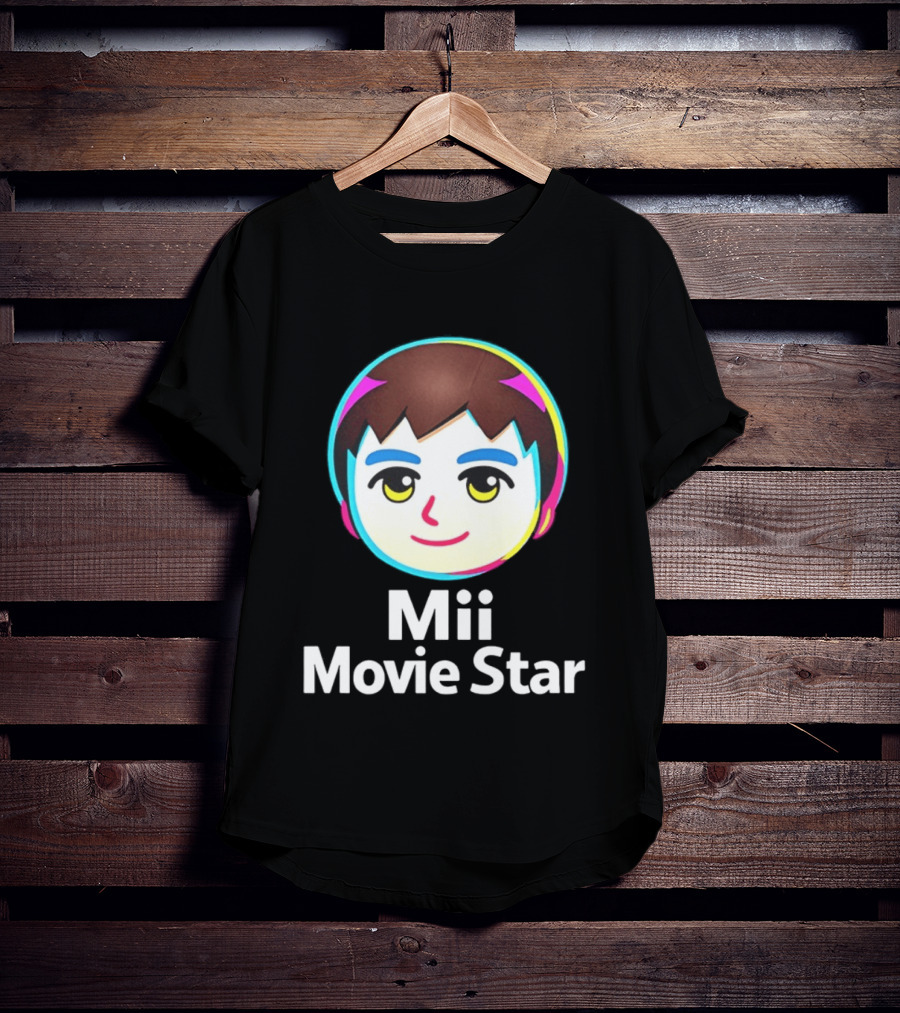 Mii Movie Star Icon Face Emojis T-Shirt