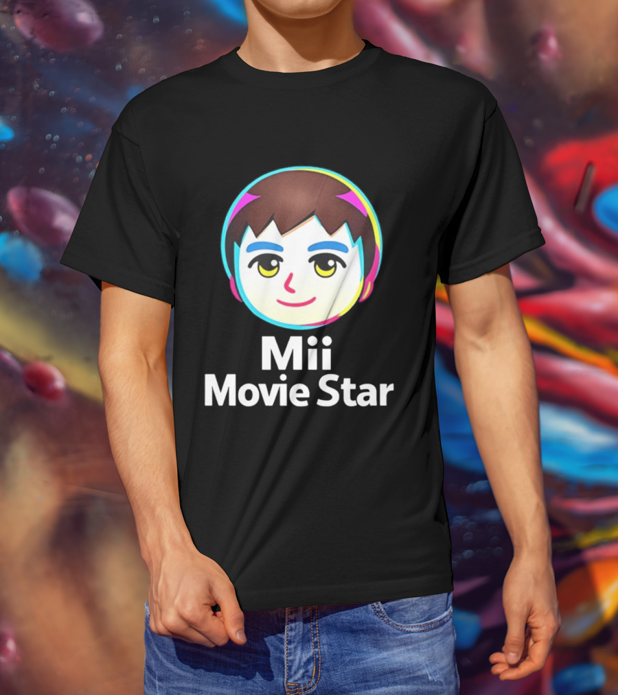 Mii Movie Star Icon Face Emojis T-Shirt