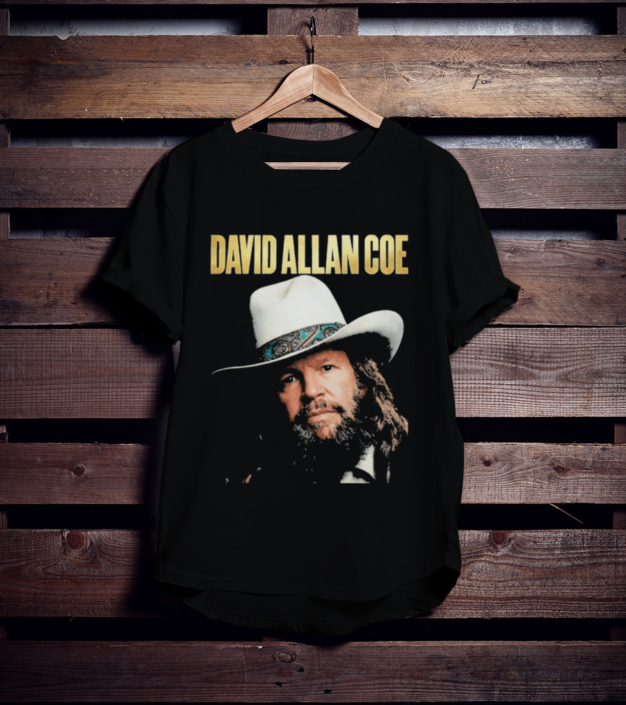 David Allan Coe Country Music Iconic Cowboy Hat T-Shirt