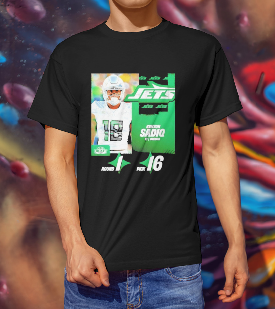 New York Jets Draft Kenyon Sadiq Pick 16 Round 1 2026 NFL Draft T-Shirt
