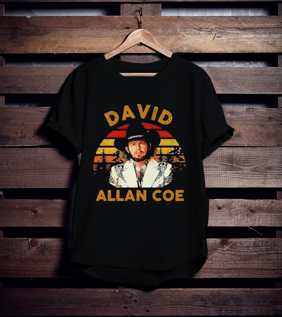 David Allan Coe Sunset Country Music T-Shirt