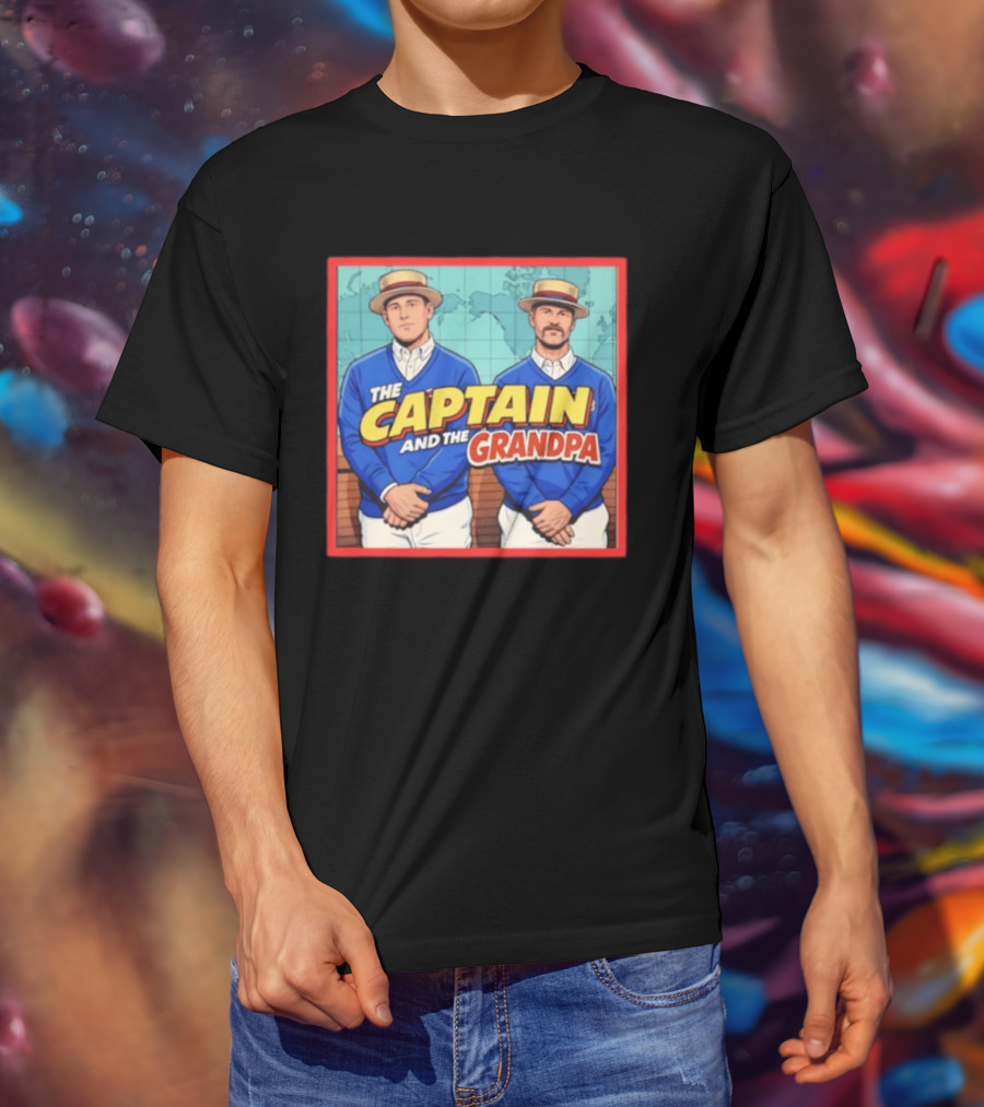 David Ross Anthony Rizzo The Captain And The Grandpa Chicago Cubs T-Shirt