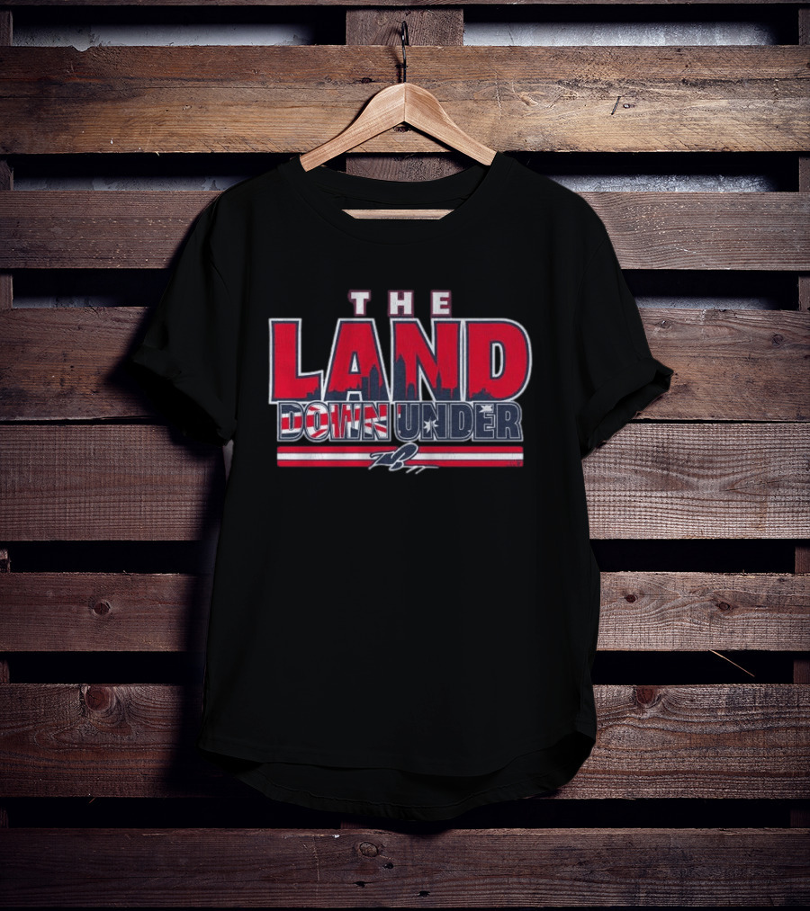 The Land Down Under Travis Bazzana Skyline Stars And Stripes T-Shirt