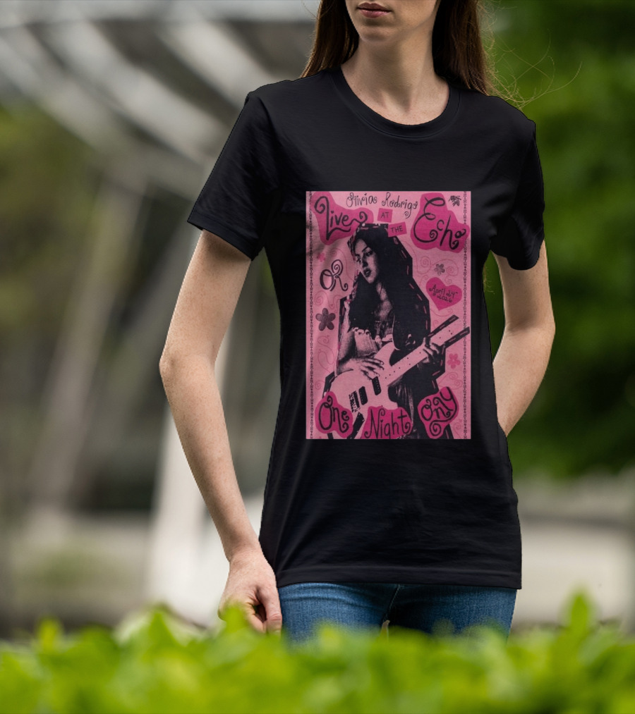 Olivia Rodrigo Live At The Echo April 24 2026 One Night Only T-Shirt