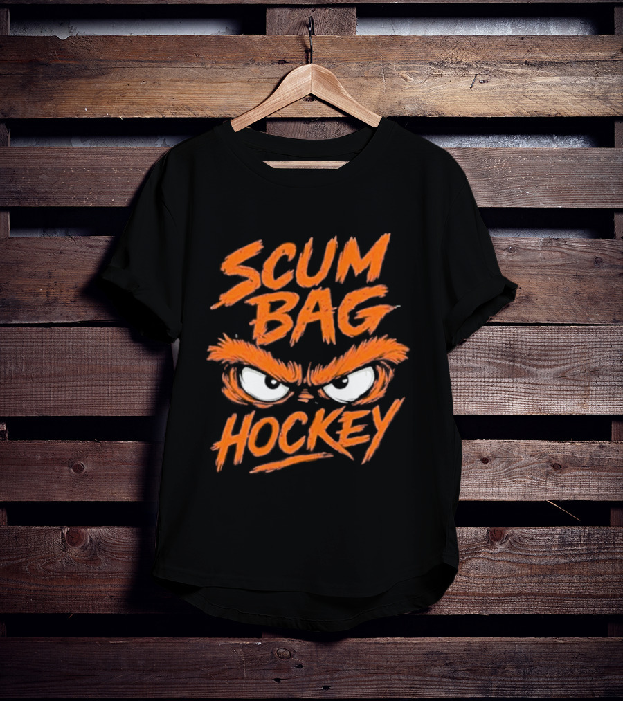 Scumbag Hockey Flyer Angry Eyes T-Shirt