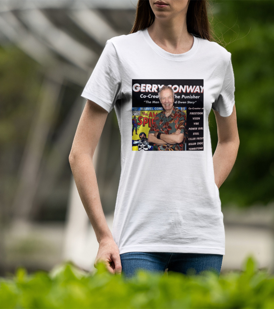 Gerry Conway Co Creator The Punisher Spider Man Comics Marvel Firestorm Vixen Power Girl T-Shirt