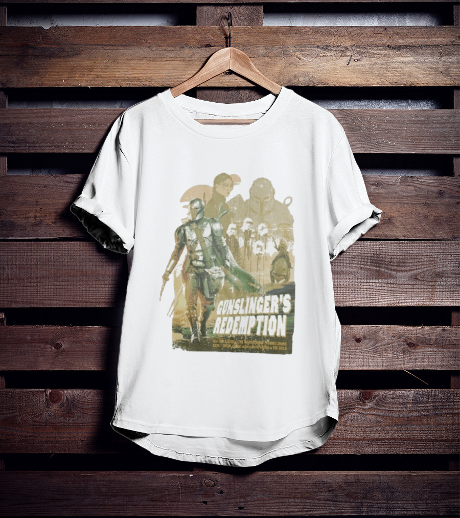 Gunslinger's Redemption Star Wars Heroes Villains 2026 Mandalorian Boba Fett Fennec Shand T-Shirt
