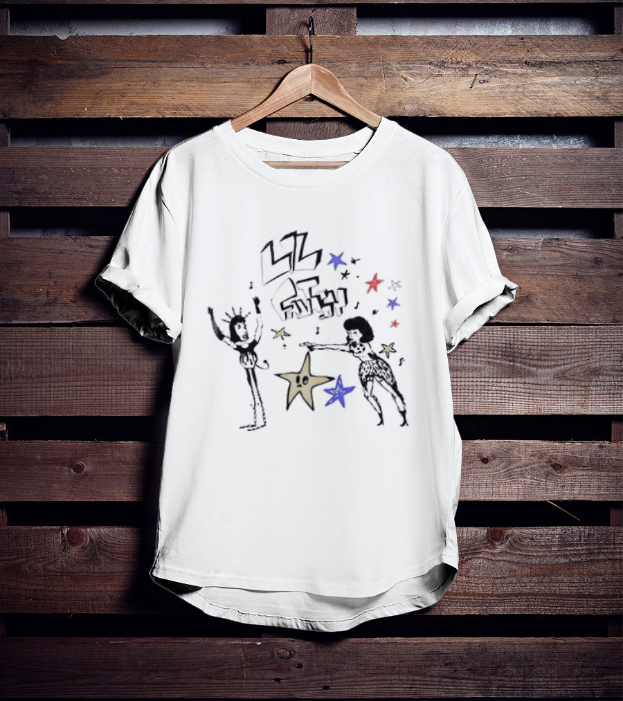 Lil Fantasy Son Chaeyoung Starry Characters And Blue Red Stars T-Shirt