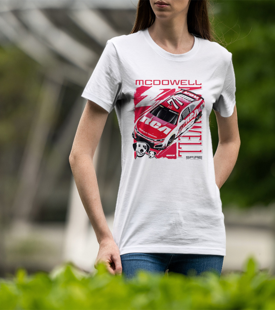 McDowell RCA 2026 Racing Car Number 34 Spire Motorsports T-Shirt