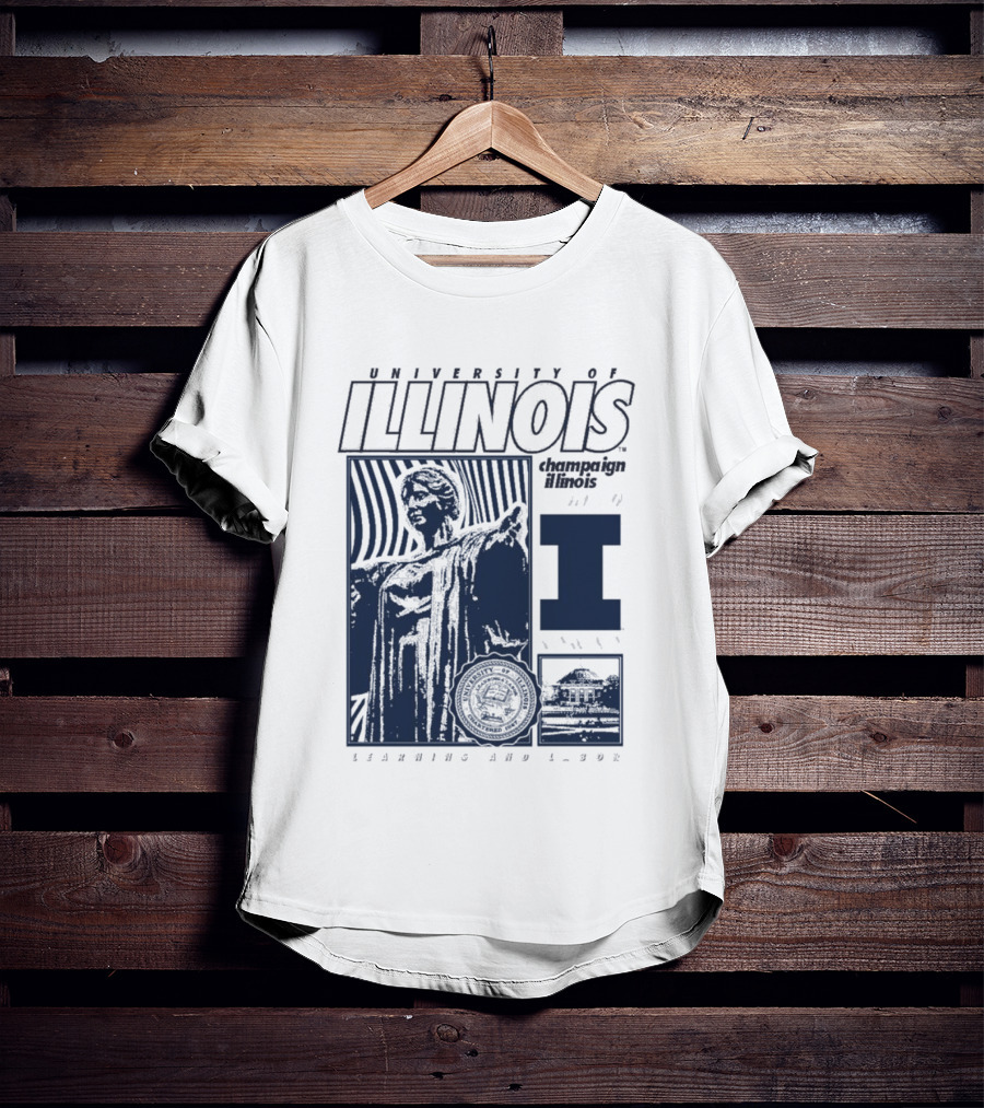 University Of Illinois Champaign Urbana Illinois Learning And Labor T-Shirt
