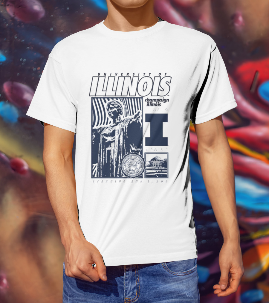 University Of Illinois Champaign Urbana Illinois Learning And Labor T-Shirt