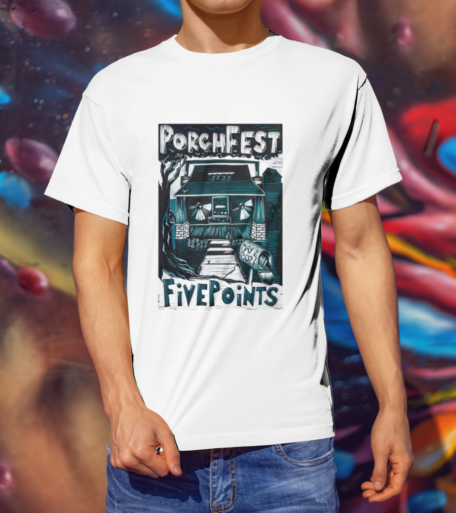 PorchFest FivePoints May 2026 Huntsville AL Music Event T-Shirt