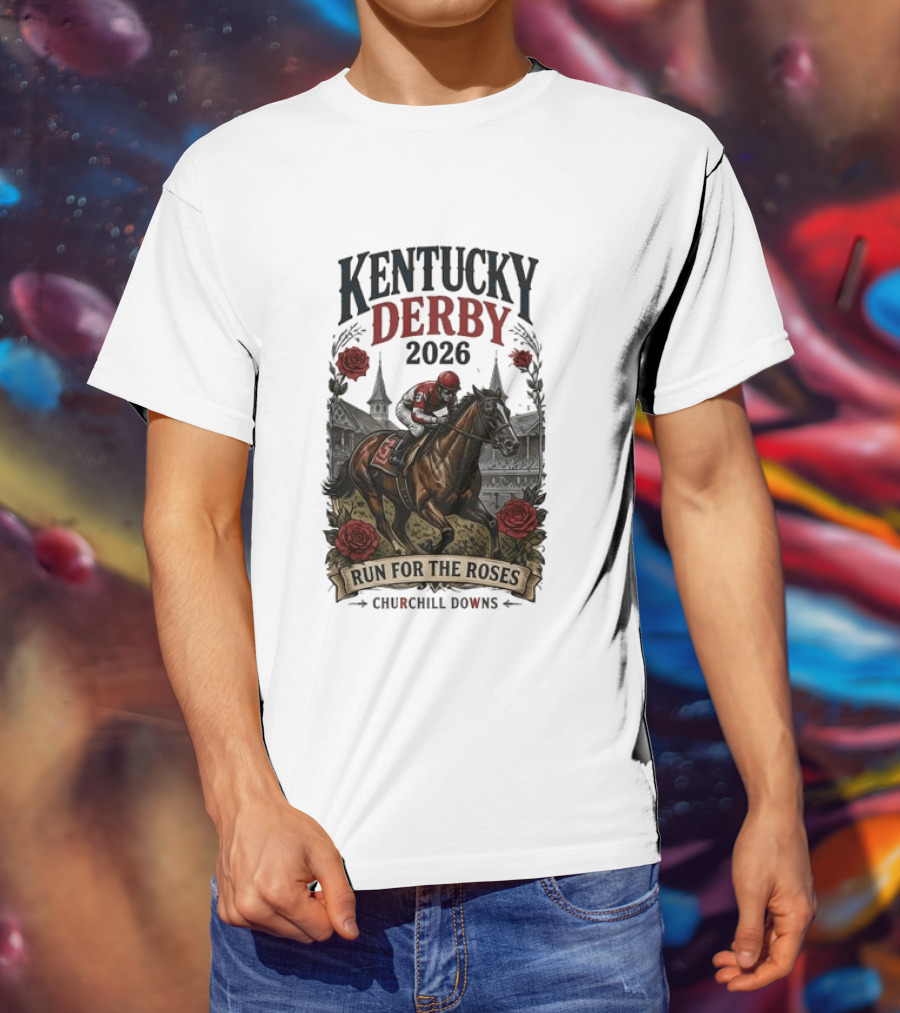 Kentucky Derby 2026 Run For The Roses Churchill Downs T-Shirt