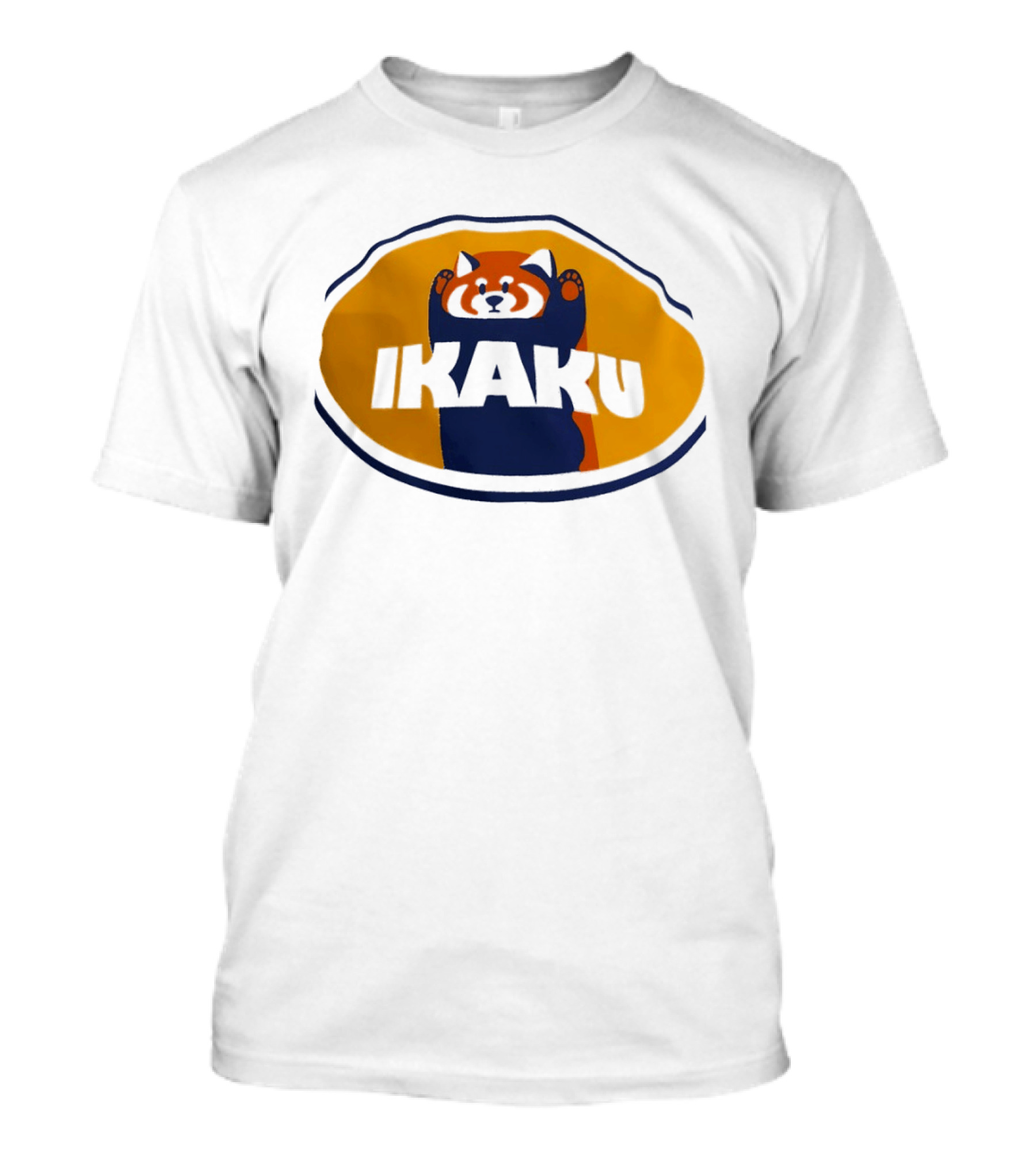 Graniph Ikaku Cartoon Red Panda T-Shirt
