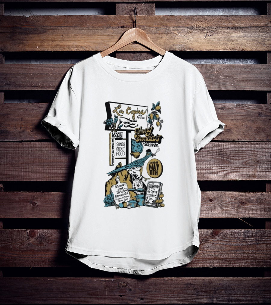 La Copine Voices Songs About Food Johnny Brenda's May 11 2026 T-Shirt