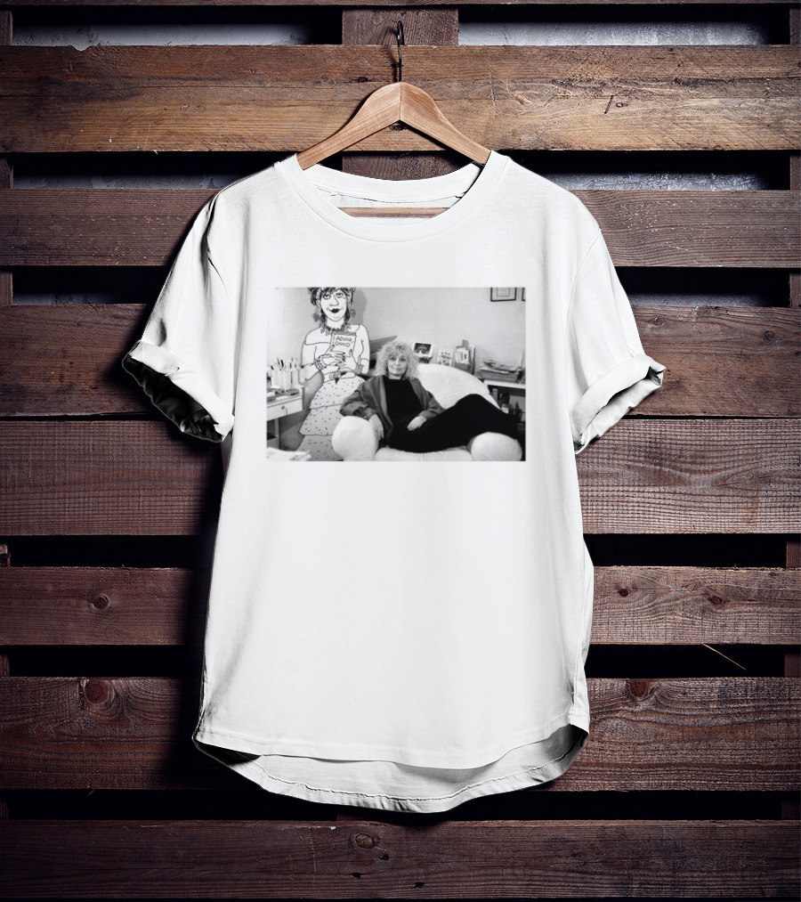 Nicole Hollander With Iconic Advice Lady Cartoon T-Shirt