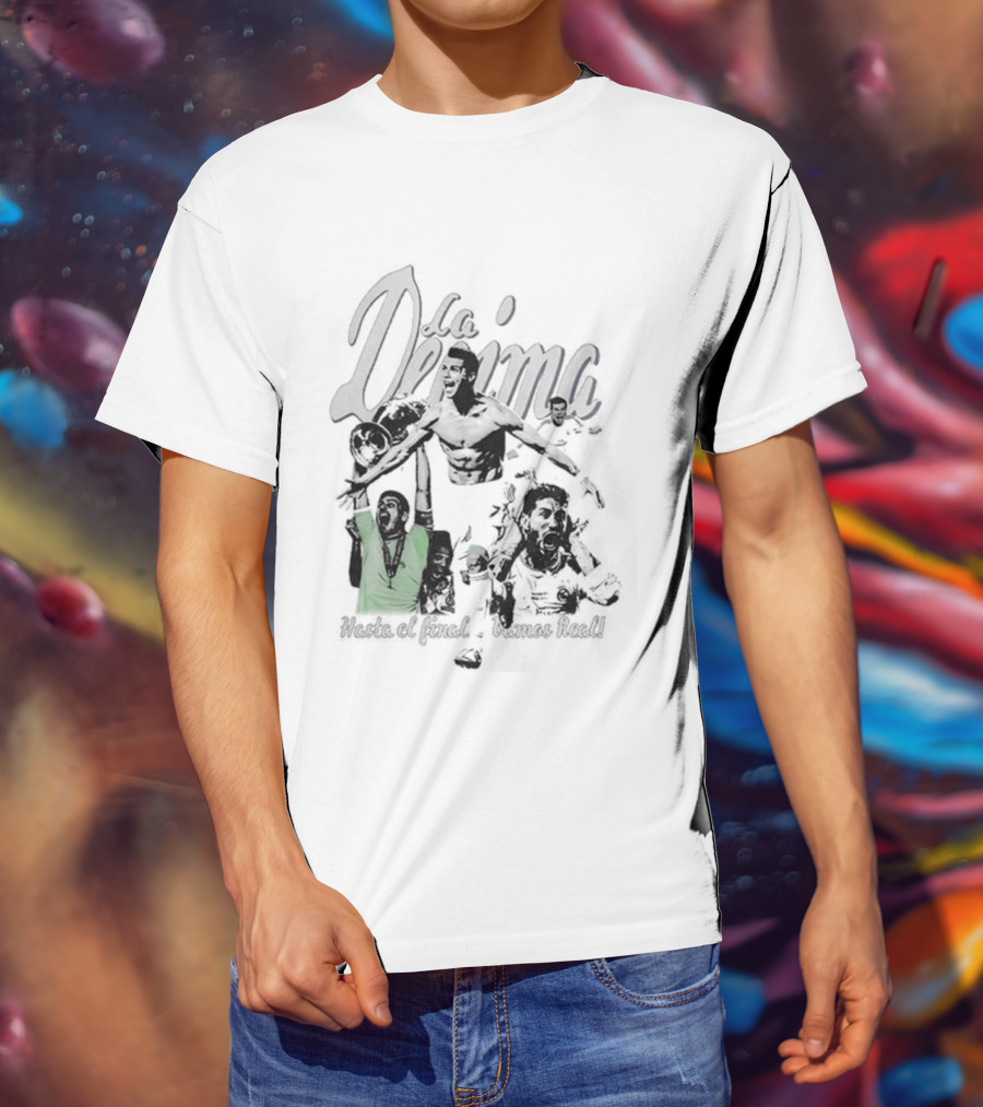 Vynacy Real Madrid La Decima Campeones De Europa Celebration Trophy Victory T-Shirt