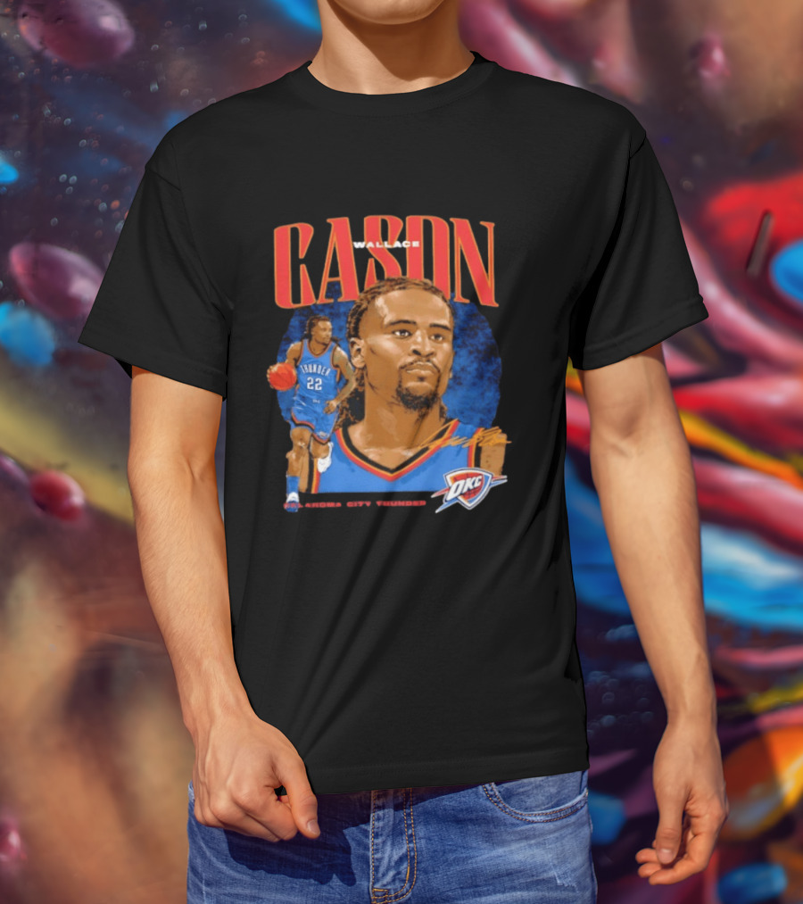 Cason Wallace Oklahoma City Thunder OKC Basketball Player 22 T-Shirt