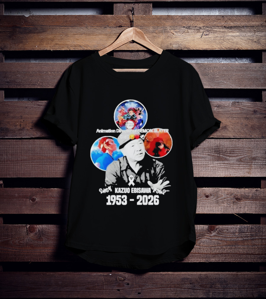 Kazuo Ebisawa 1953 2026 Animation Director Of Manga Slayer Died T-Shirt