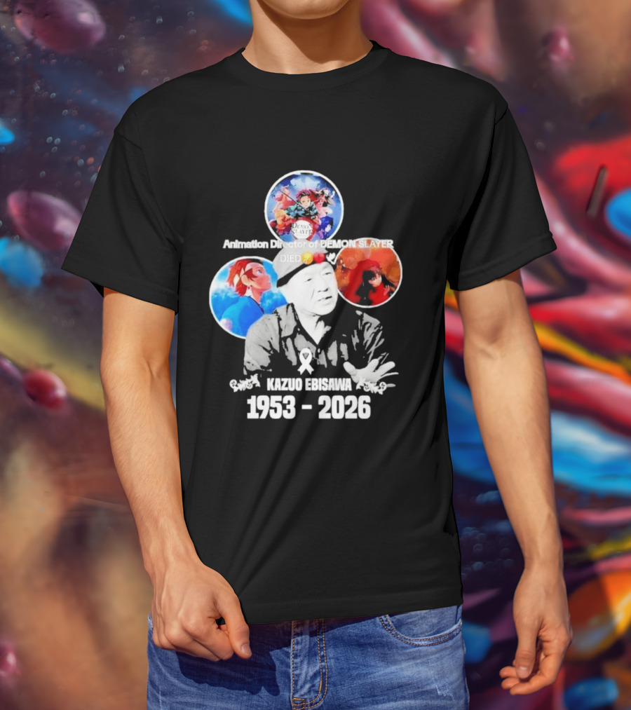 Kazuo Ebisawa 1953 2026 Animation Director Of Manga Slayer Died T-Shirt