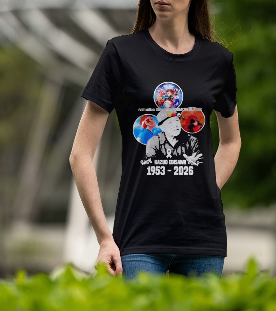 Kazuo Ebisawa 1953 2026 Animation Director Of Manga Slayer Died T-Shirt