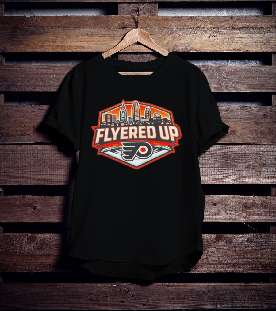 Flyered Up Philadelphia Flyers Skyline T-Shirt