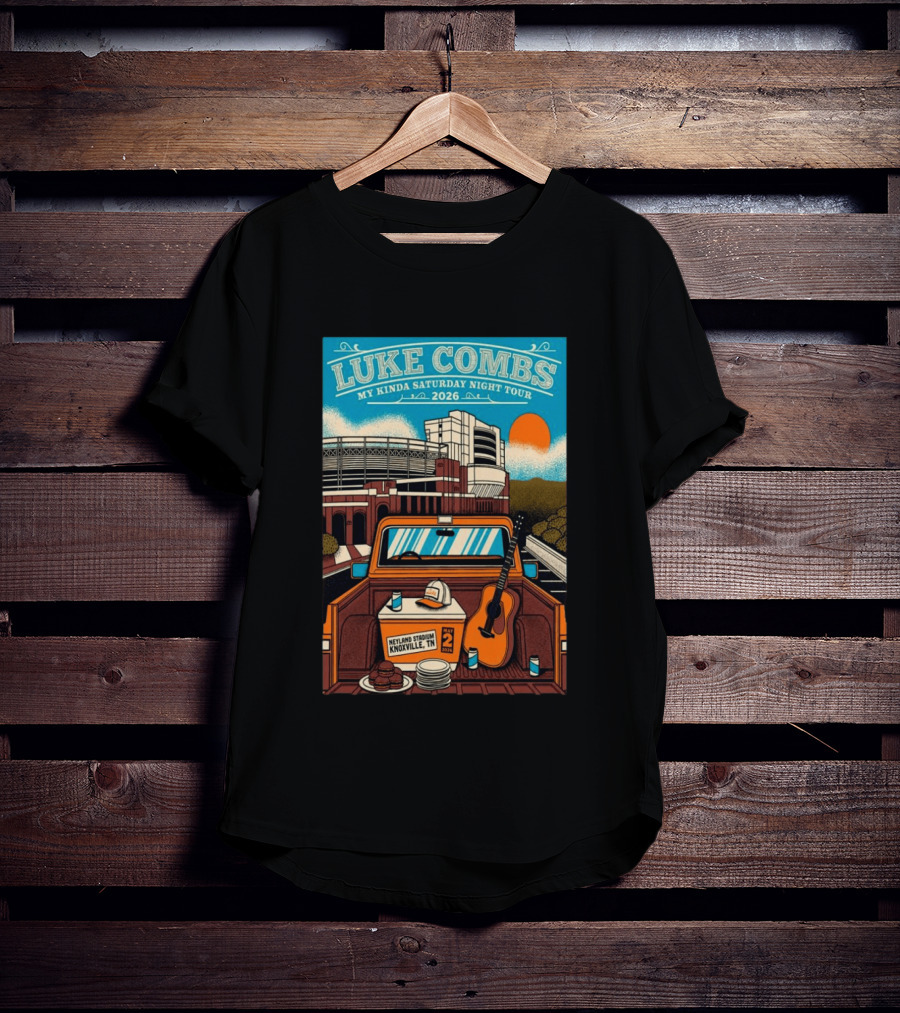 Luke Combs My Kinda Saturday Night Tour 2026 Neyland Stadium Knoxville TN May 02 T-Shirt