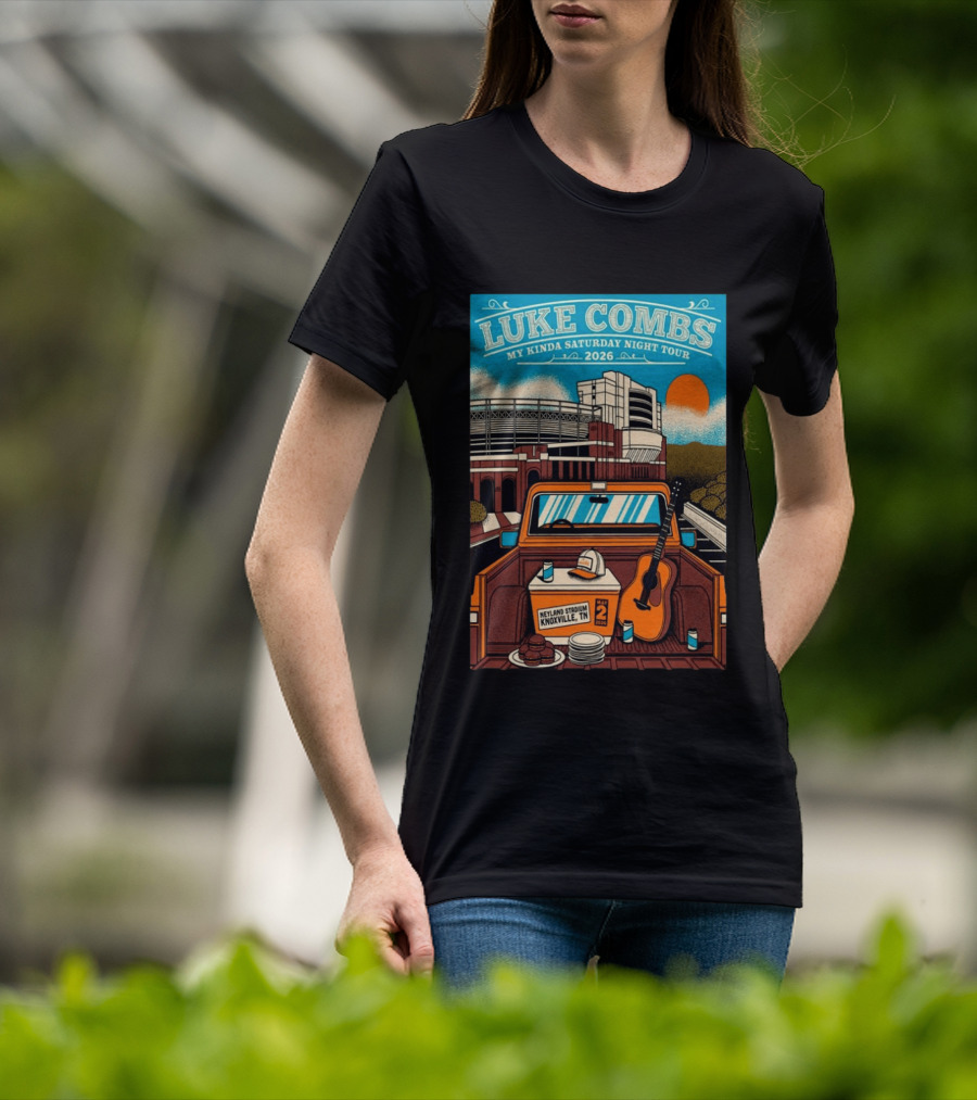 Luke Combs My Kinda Saturday Night Tour 2026 Neyland Stadium Knoxville TN May 02 T-Shirt