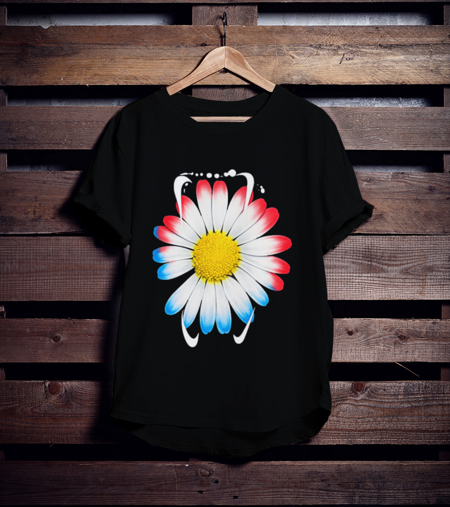 G Dragon Daisy Red Blue Petals T-Shirt
