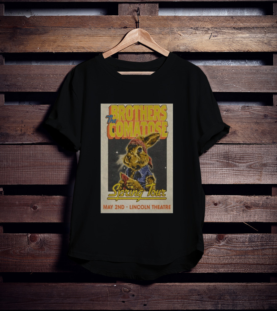 Brothers Comatose Spring Tour May 2nd Lincoln Theatre Rabbit Bandana T-Shirt