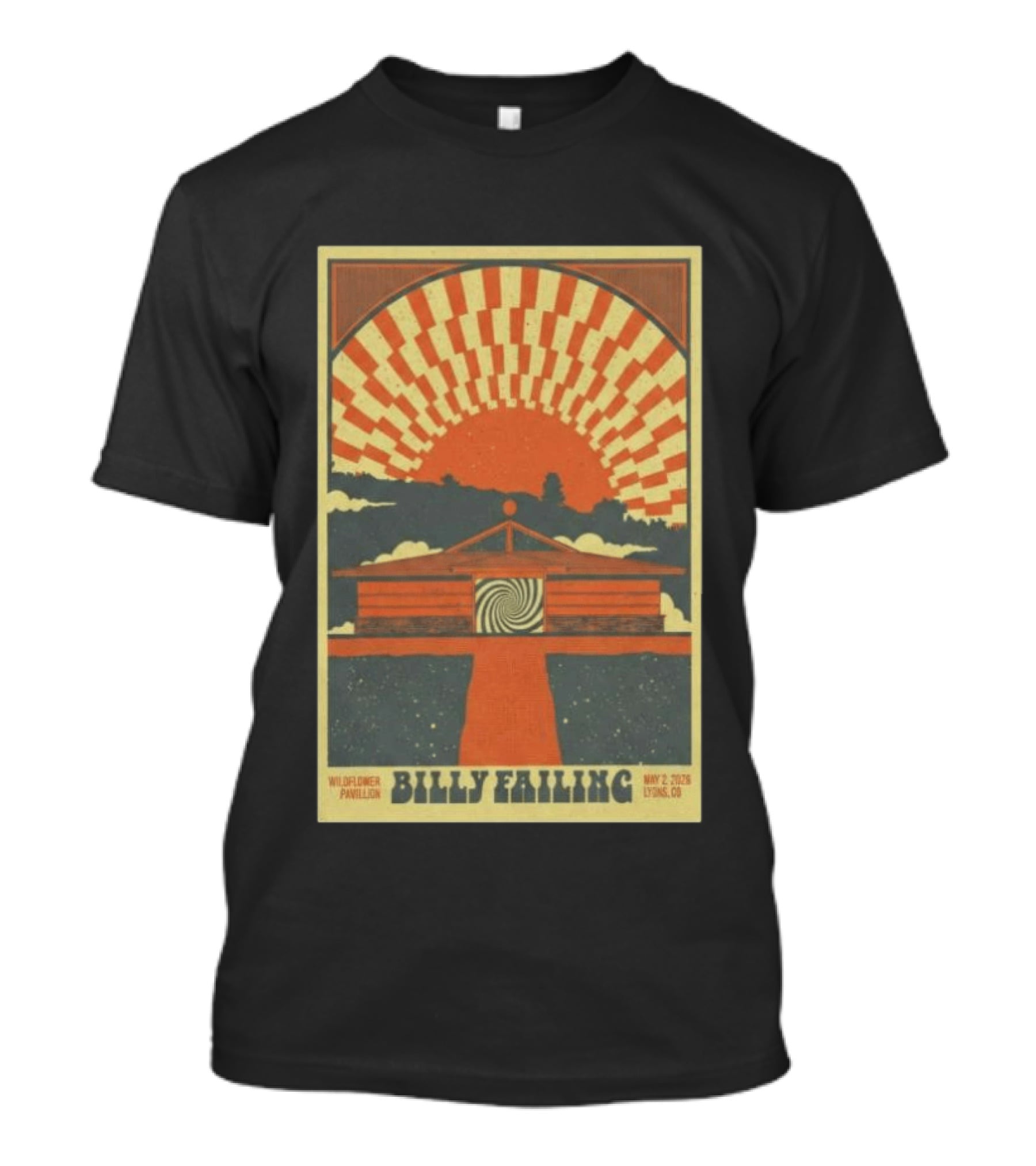 Billy Failing Wildflower Pavilion May 2 2026 Lyons CO T-Shirt