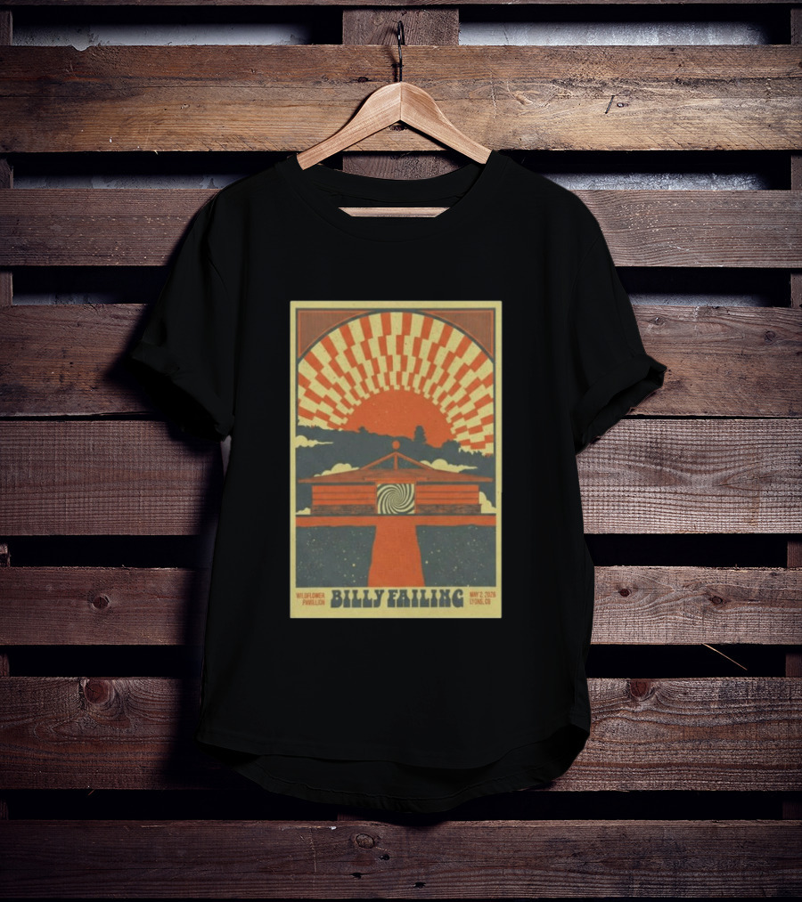 Billy Failing Wildflower Pavilion May 2 2026 Lyons CO T-Shirt