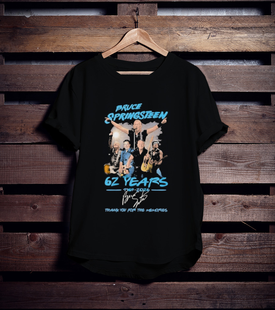 Bruce Springsteen Original 62 Years 1964 2026 Thank You For The Memories T-Shirt