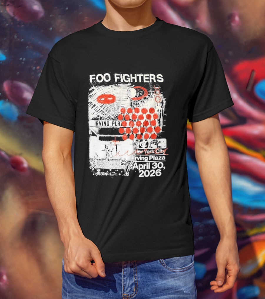 Original Foo Fighters Secret Show Irving Plaza New York City April 30 2026 Your Favorite Toy T-Shirt