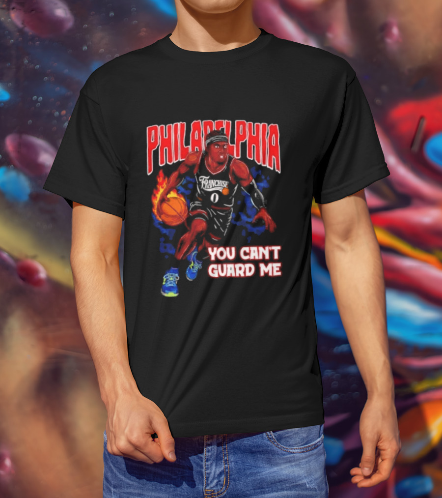 Philadelphia Tyrese Maxey You Can't Guard Me Basketball T-Shirt
