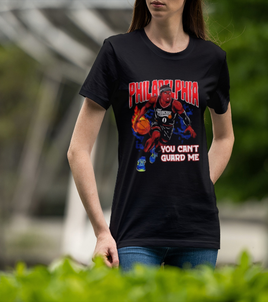 Philadelphia Tyrese Maxey You Can't Guard Me Basketball T-Shirt