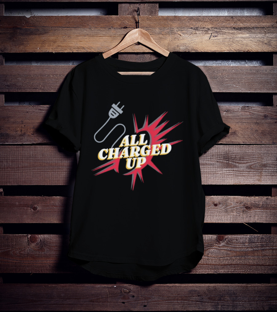 Ottawa All Charged Up Electric Energy Burst Plug T-Shirt