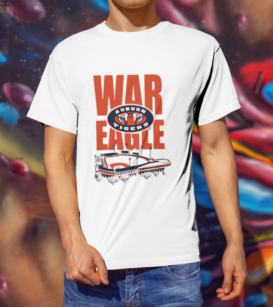 Auburn Tigers War Eagle Baseball Stadium Tiger Eyes T-Shirt