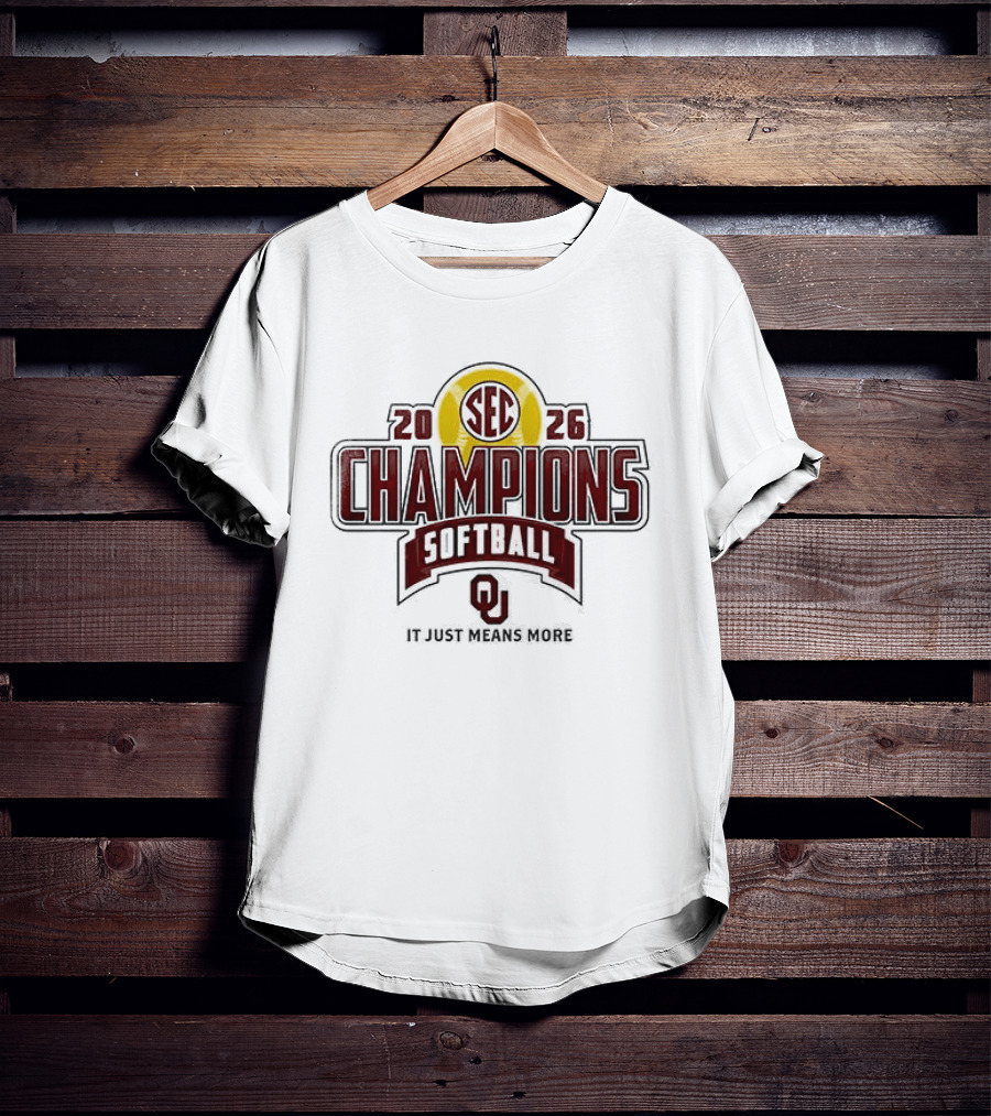 Oklahoma Softball 2026 SEC Champions Back To Back T-Shirt