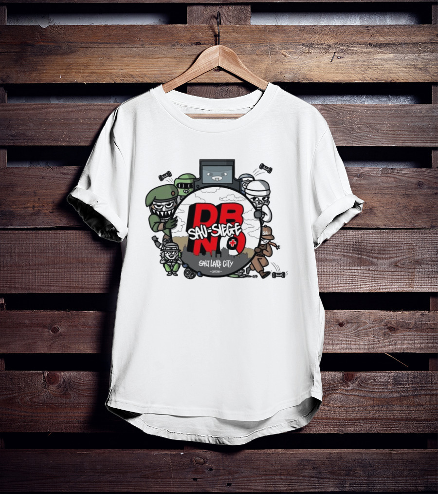 Rainbow Six Siege DBNO Salt Lake City 2026 Gaming Event Characters T-Shirt