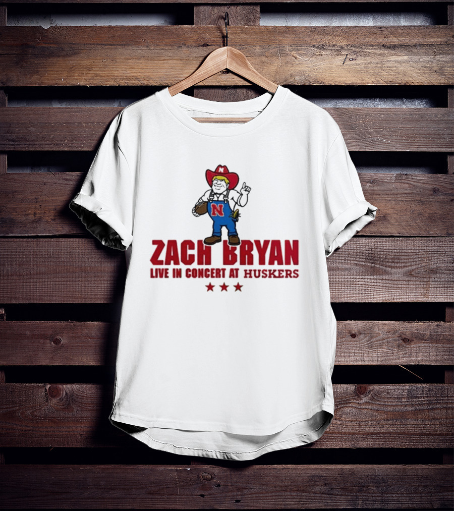 Zach Bryan Live In Concert At Huskers Cowboy T-Shirt