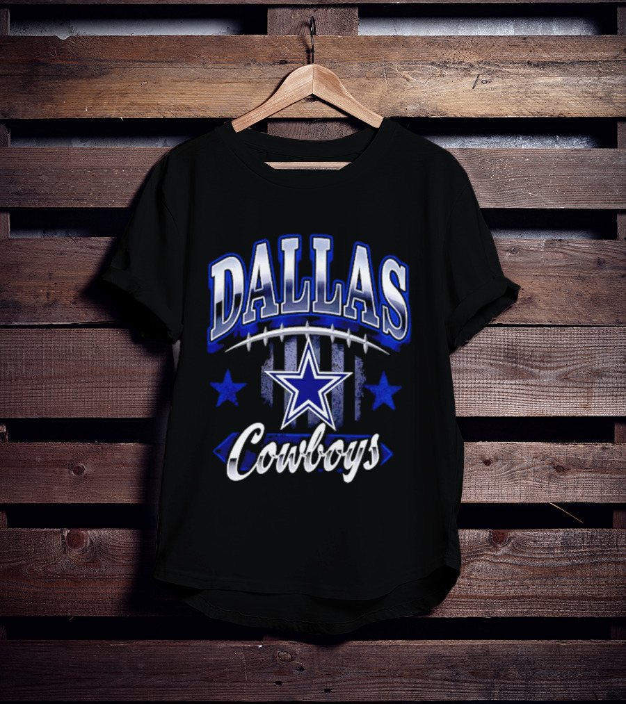 Dallas Cowboys Americana 2026 Star And Stripes Football Team Fan T-Shirt