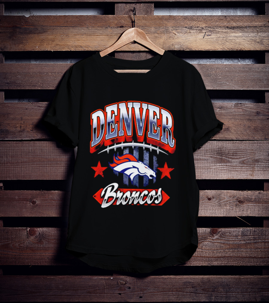Denver Broncos Americana 2026 Fan Stars And Stripes T-Shirt