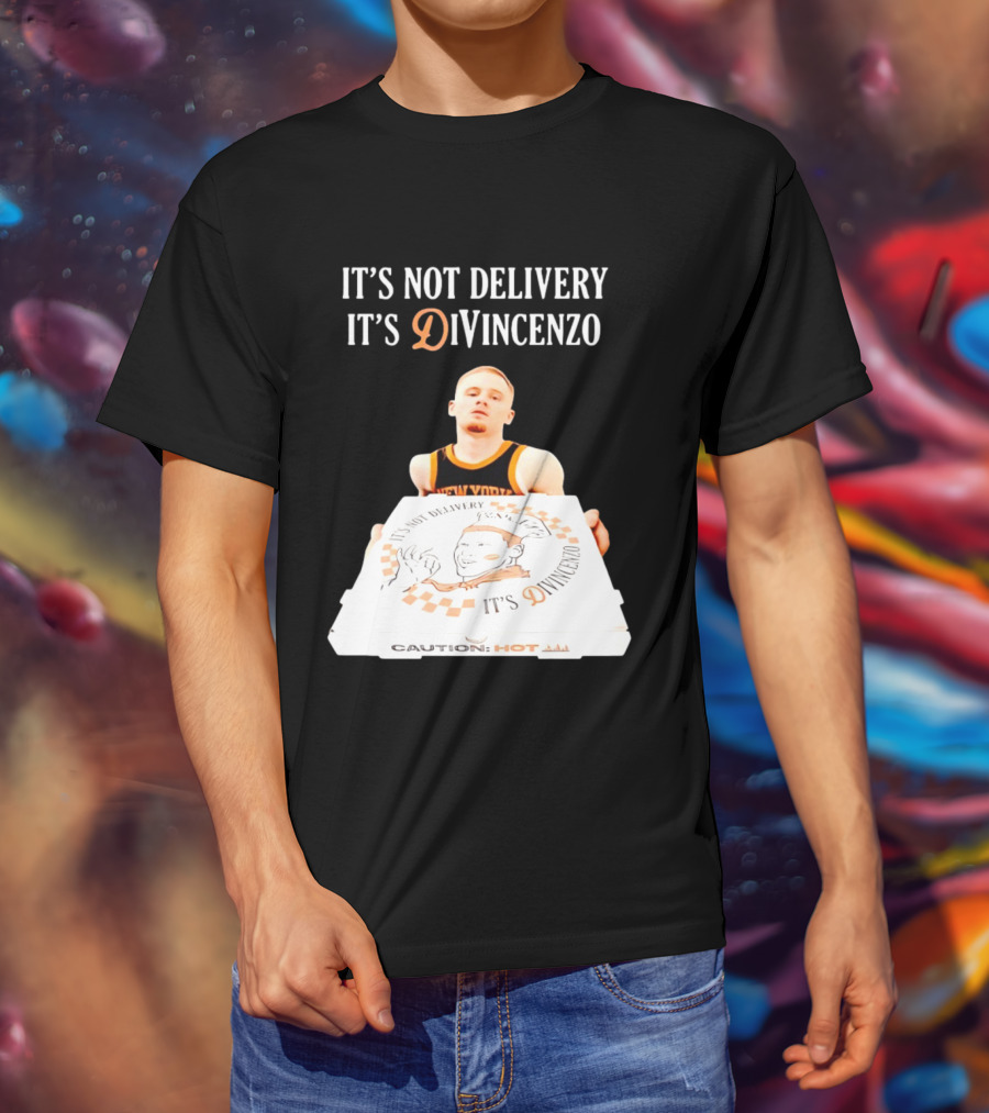 It's Not Delivery It's DiVincenzo Basketball Pizza Box T-Shirt