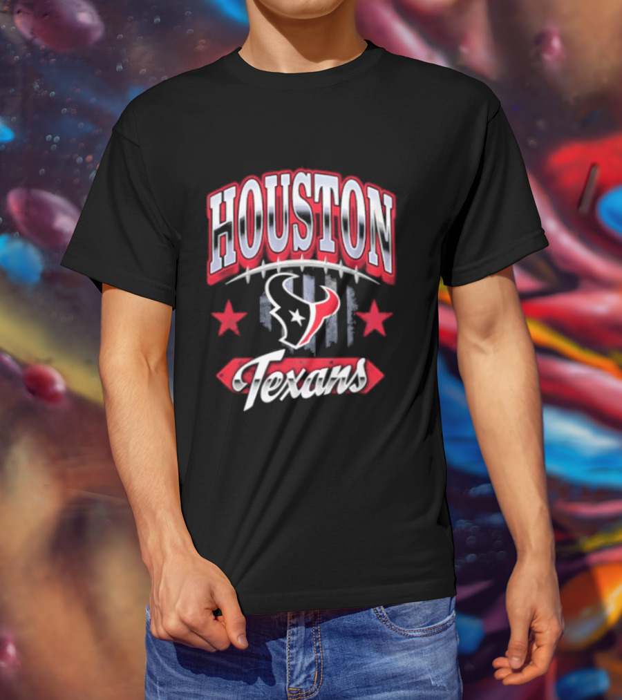Houston Texans 2026 Americana Stars And Stripes T-Shirt