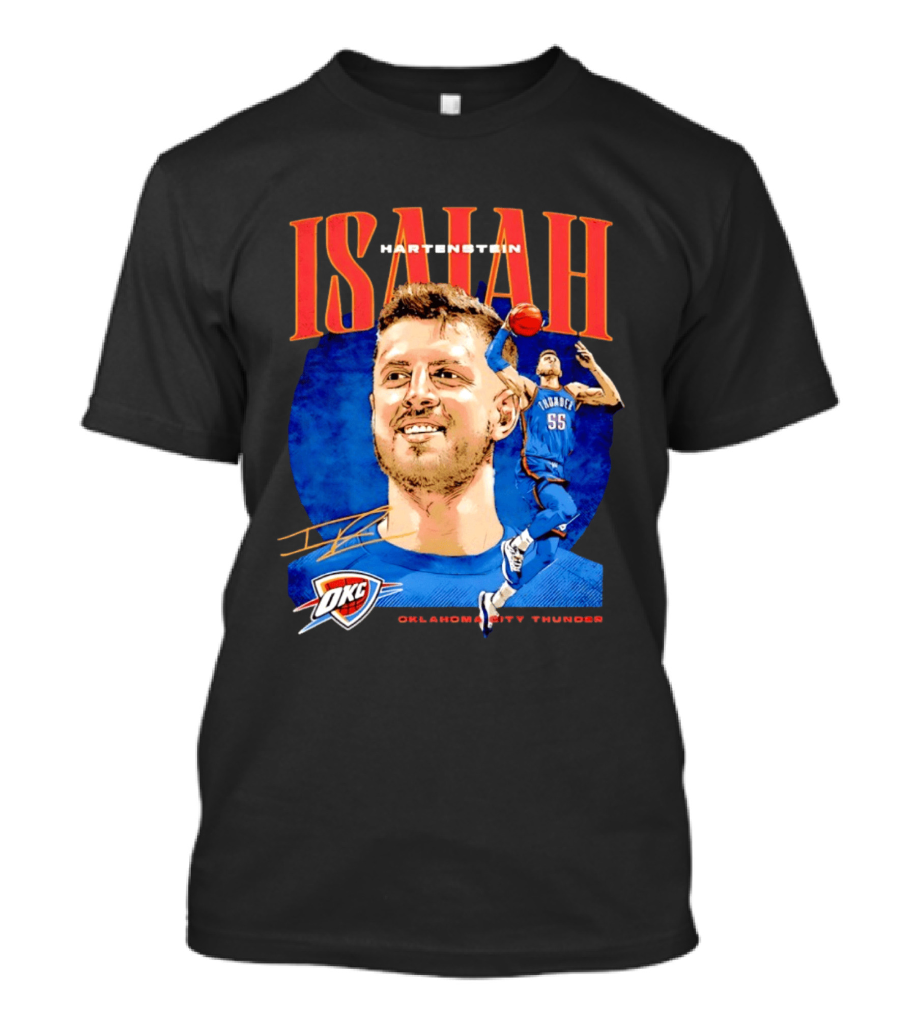 Isaiah Hartenstein 55 Oklahoma City Thunder NBA OKC Signature T-Shirt