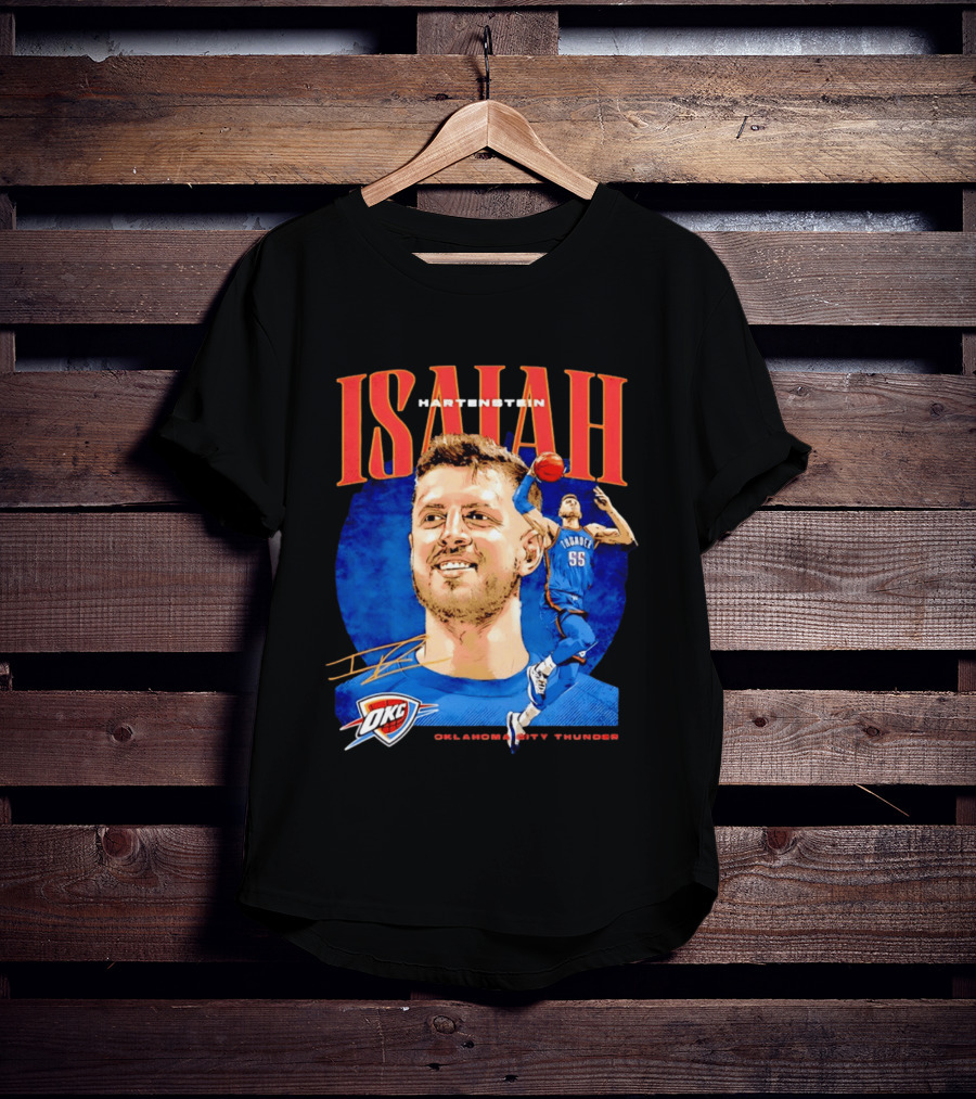 Isaiah Hartenstein 55 Oklahoma City Thunder NBA OKC Signature T-Shirt